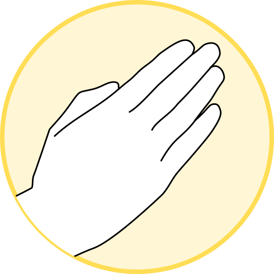 paper hand gesture