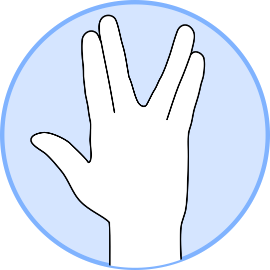 spock hand gesture